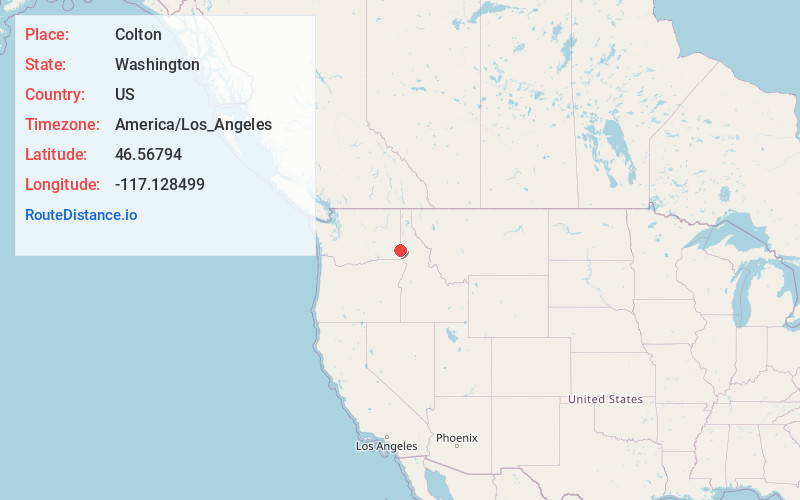 Map of Colton