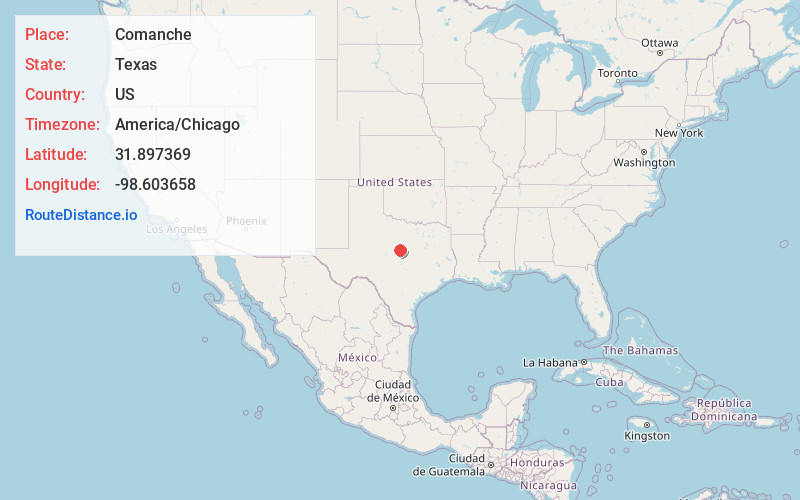 Map of Comanche