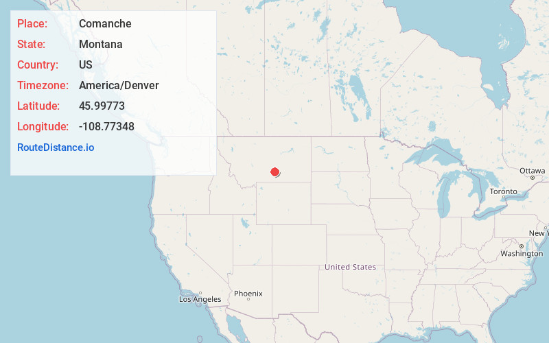 Map of Comanche