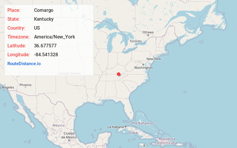 Map of Comargo