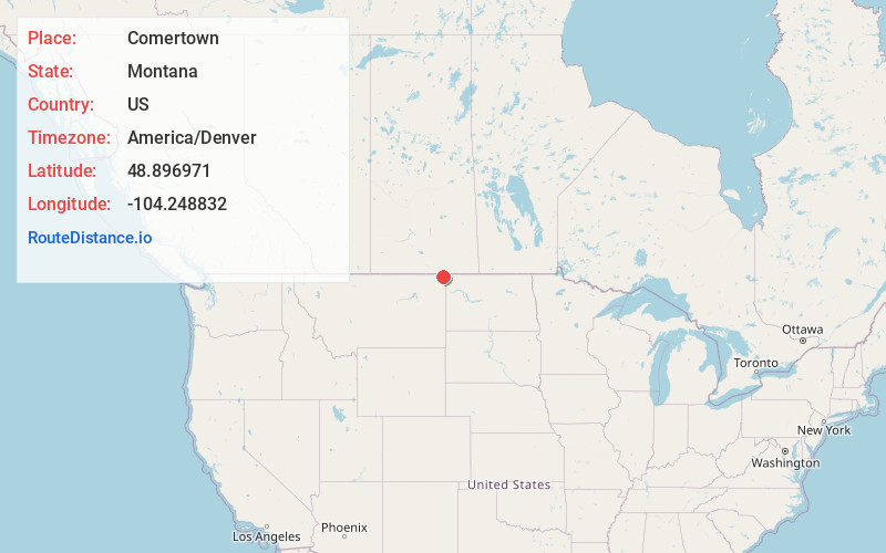 Map of Comertown