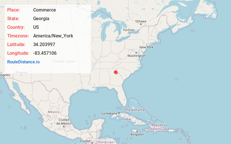 Map of Commerce