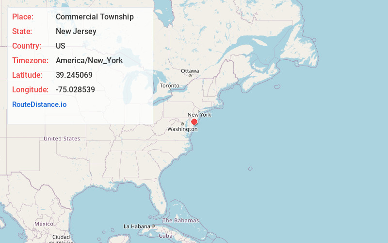 Map of Commercial Township