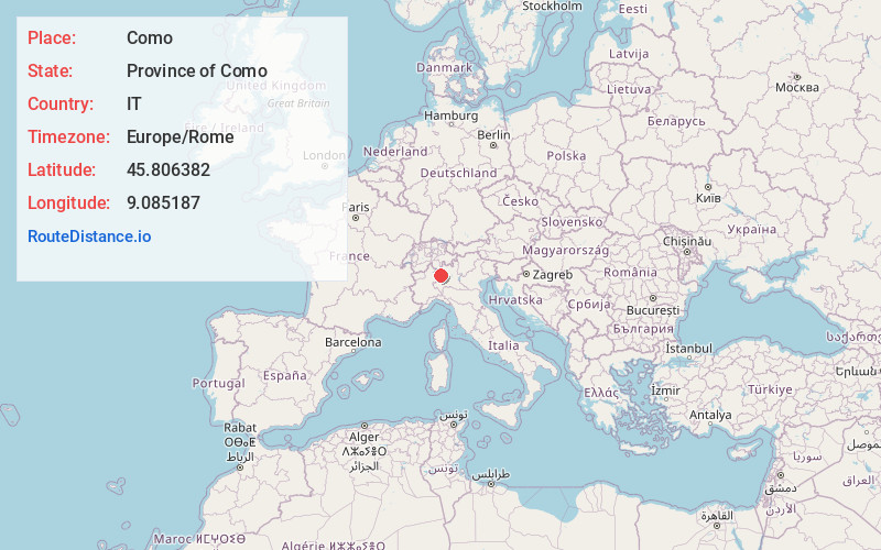 Map of Como