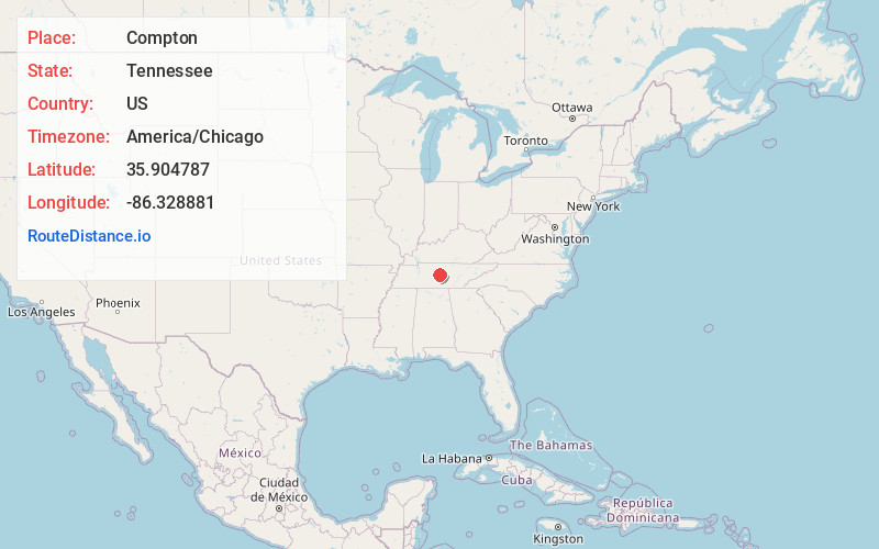 Map of Compton