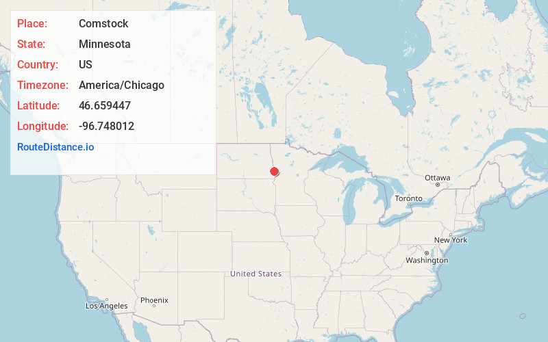 Map of Comstock