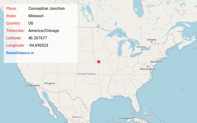 Map of Conception Junction