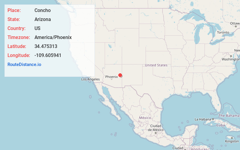 Map of Concho