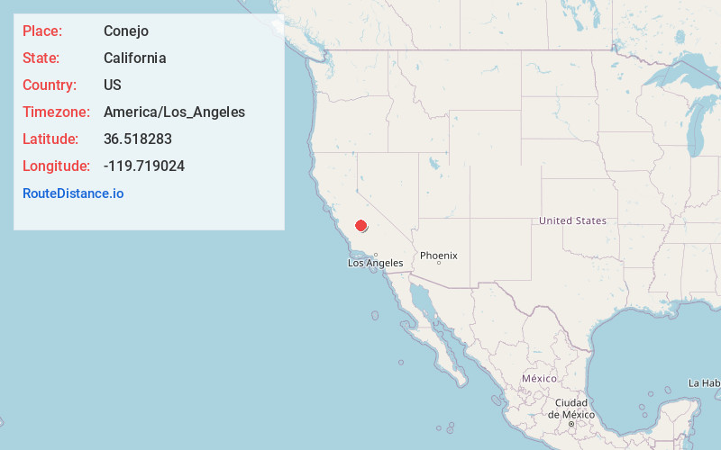 Map of Conejo