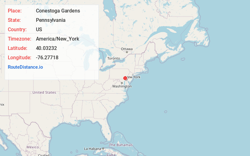 Map of Conestoga Gardens