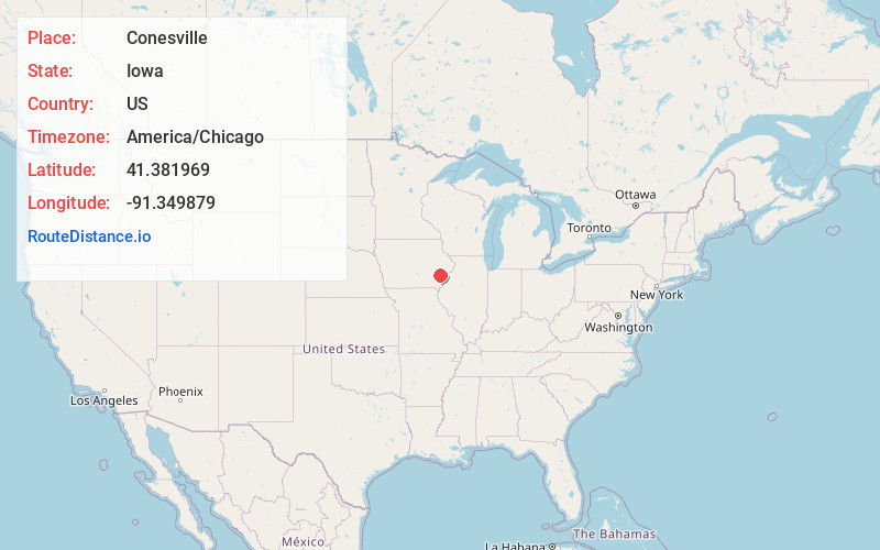 Map of Conesville