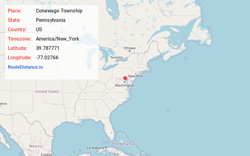 Map of Conewago Township