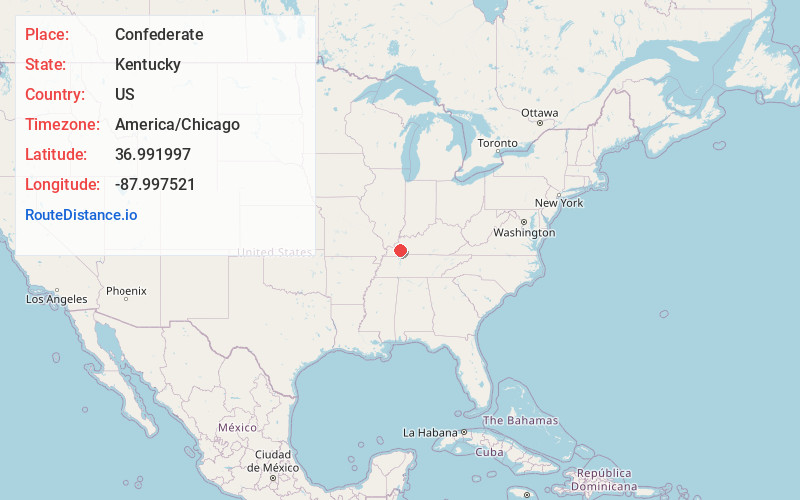Map of Confederate