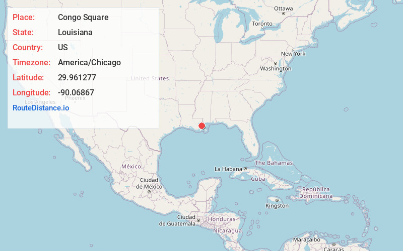 Map of Congo Square