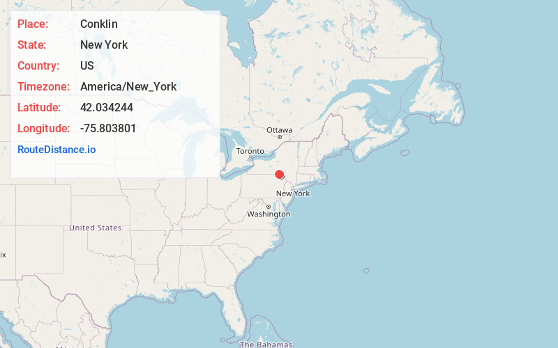 Map of Conklin