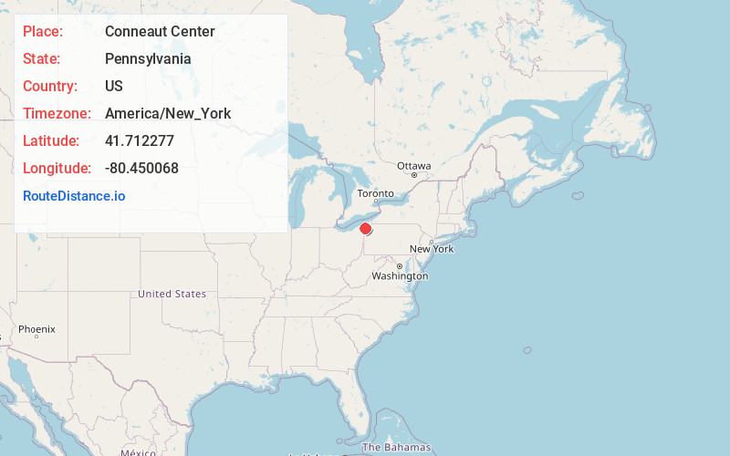 Map of Conneaut Center