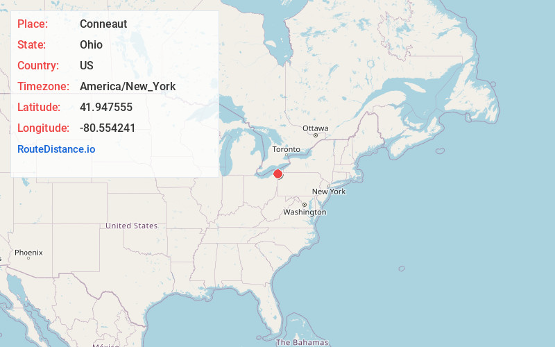 Map of Conneaut