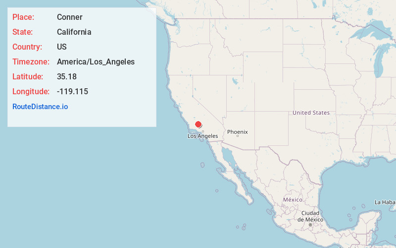 Map of Conner