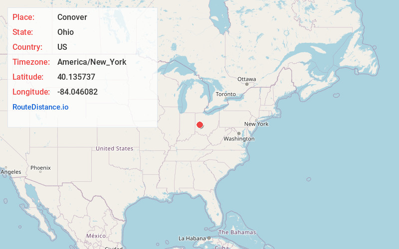 Map of Conover