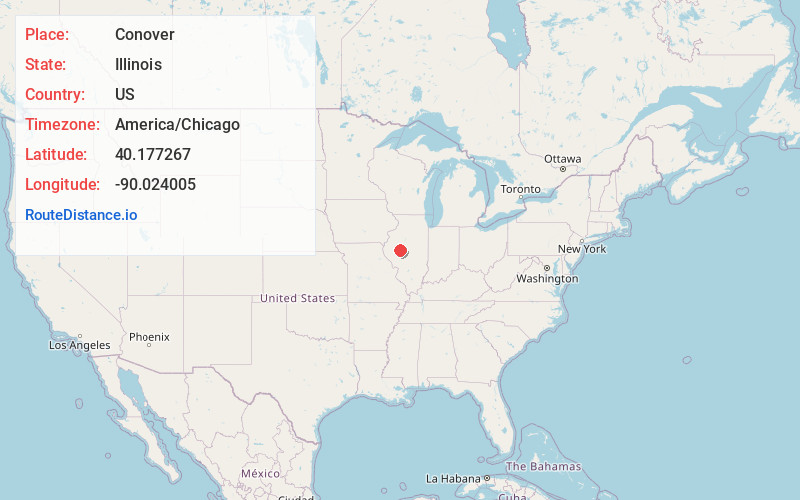 Map of Conover