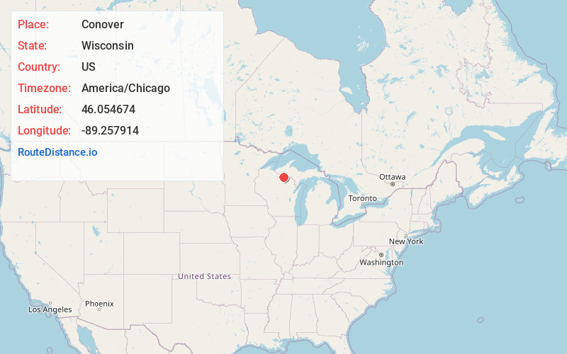 Map of Conover