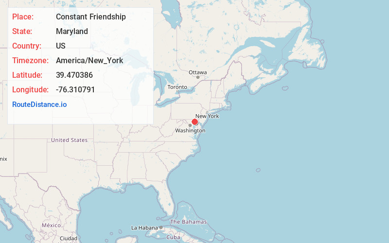 Map of Constant Friendship