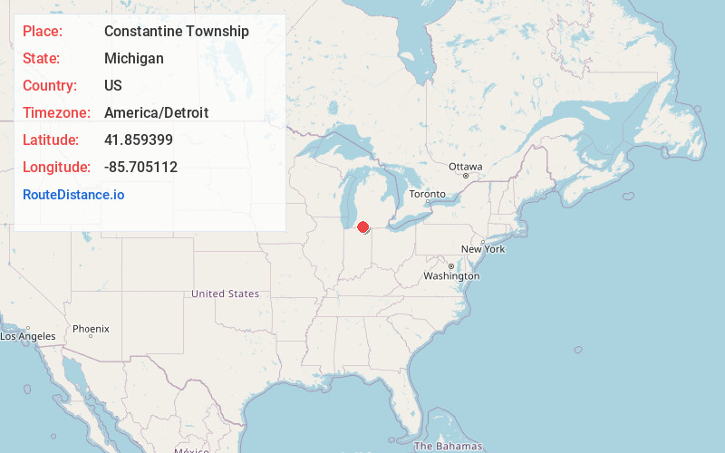 Map of Constantine Township