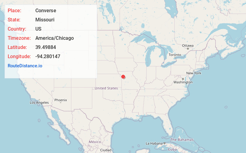 Map of Converse
