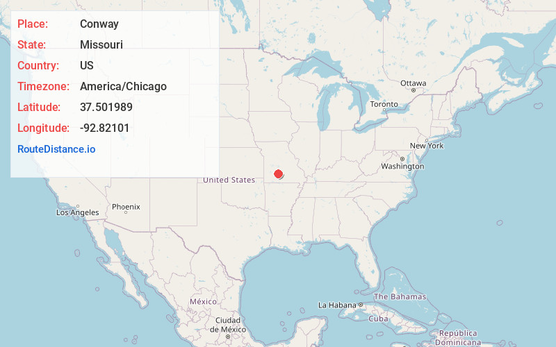 Map of Conway