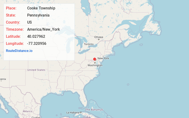 Map of Cooke Township