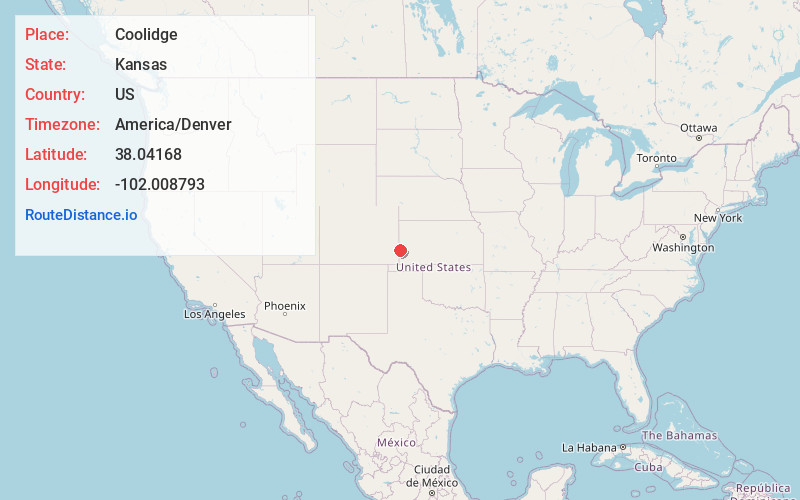 Map of Coolidge