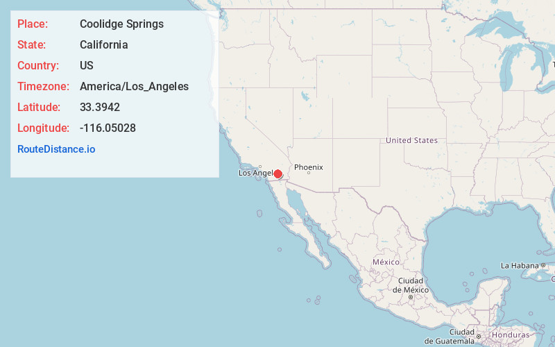 Map of Coolidge Springs