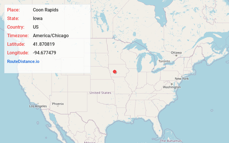 Map of Coon Rapids