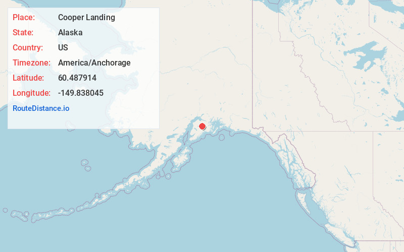 Map of Cooper Landing