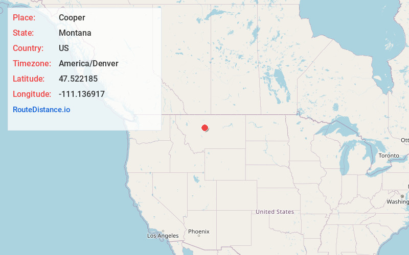 Map of Cooper
