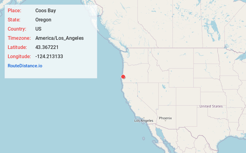 Map of Coos Bay