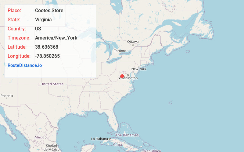 Map of Cootes Store