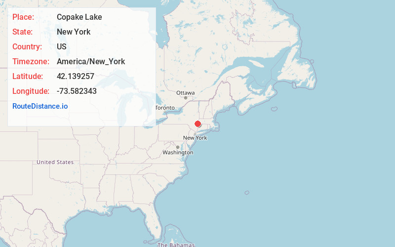 Map of Copake Lake