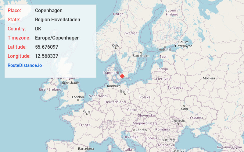 Map of Copenhagen