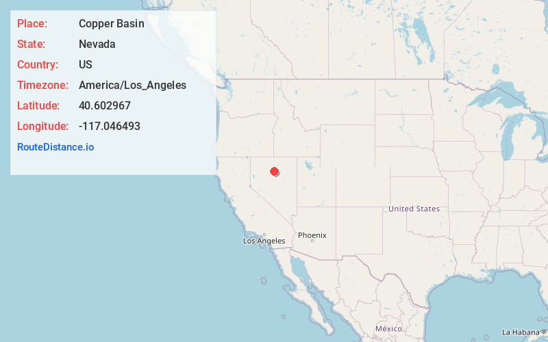 Map of Copper Basin