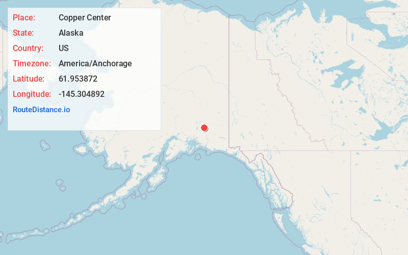 Map of Copper Center
