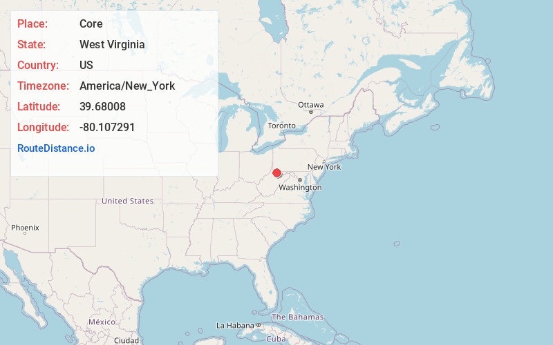 Map of Core