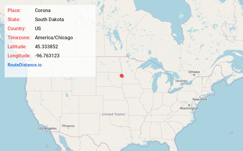 Map of Corona