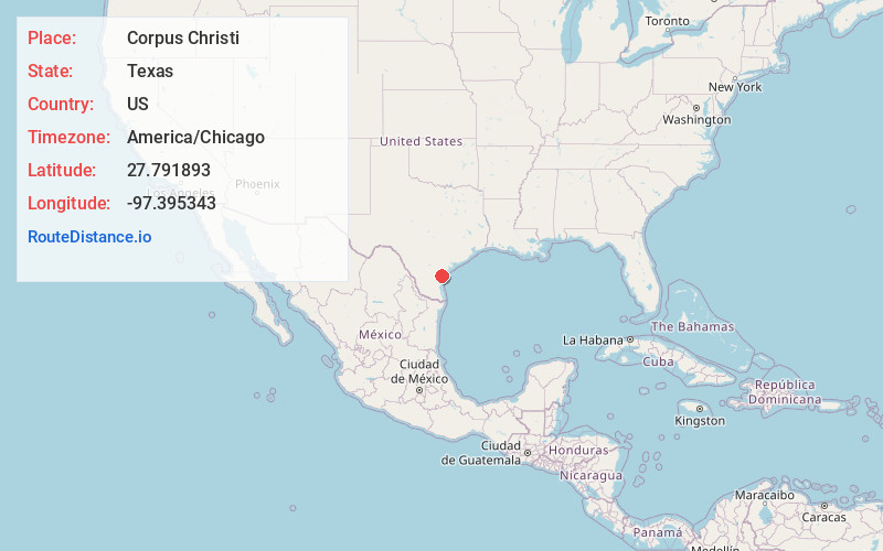 Map of Corpus Christi