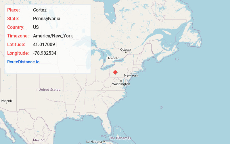 Map of Cortez