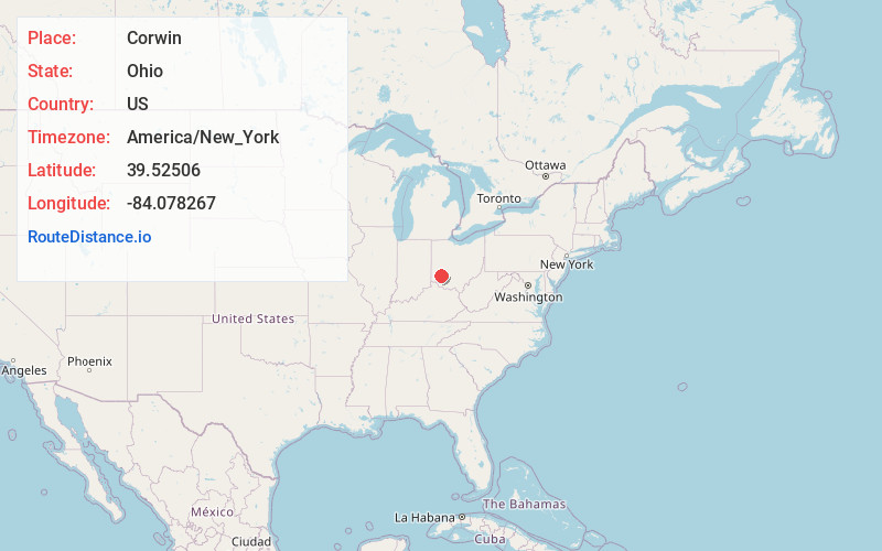Map of Corwin