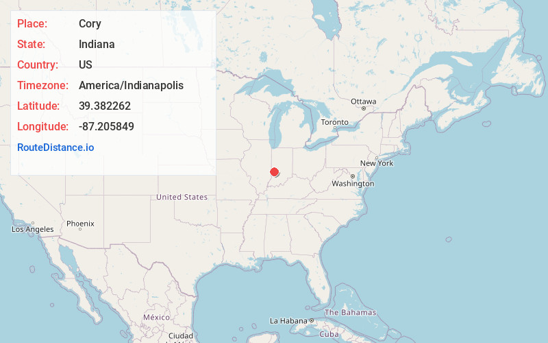 Map of Cory