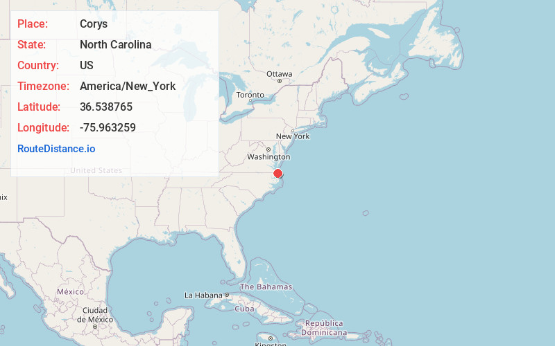 Map of Corys