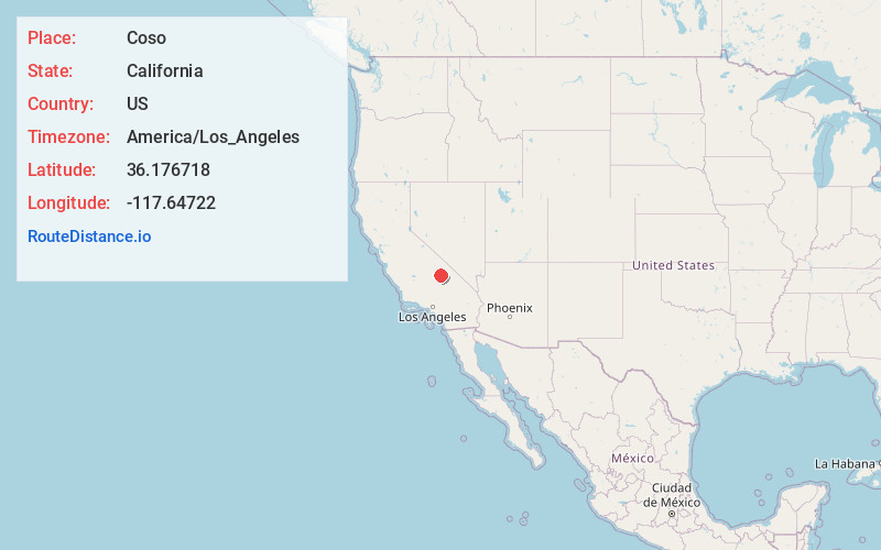 Map of Coso