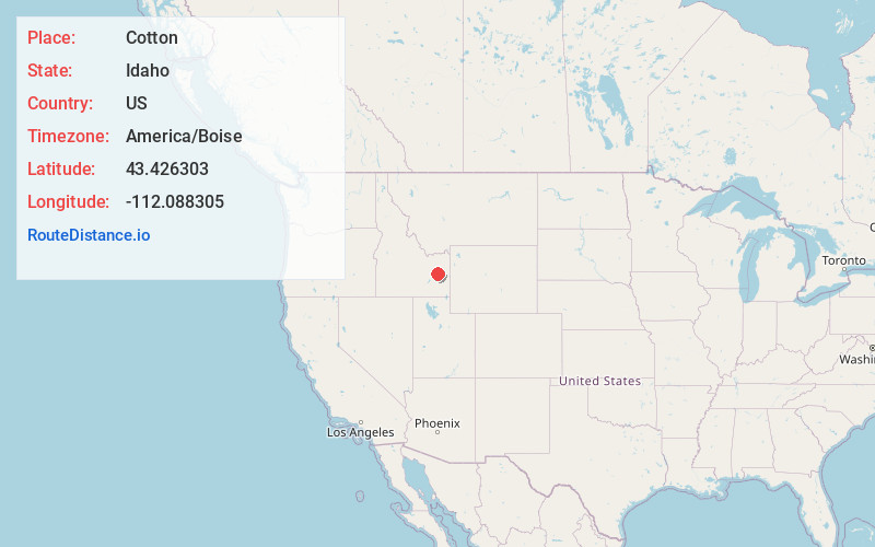 Map of Cotton